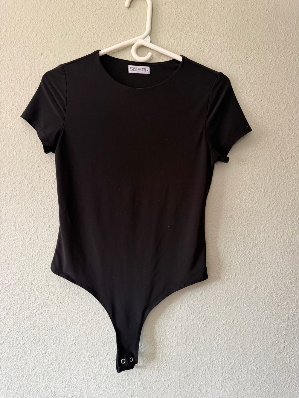 Poplar 21 Black Short Sleeve Bodysuit